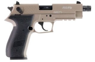 American Tactical Inc GSG Firefly .22 LR Rimfire Pistol with Threaded Barrel - 4.9" - Tan -  1x 13rd Mag